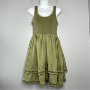 SILVIAN HEACH Dress Womens XS Fairy Earthy Goblin Ruffle Lace Whimsical Earthy